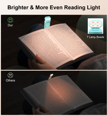 Gritin Reading Light, Book Light for Reading in Bed, Clip on Book Reading Light