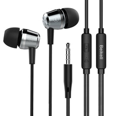 Beikell Earphones, In-Ear Headphones Earphones High Sensitivity Microphone – Noise Isolating, High Definition, Pure Sound Compatible with iPhone/iPad/Smartphone/MP3 Players etc.