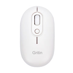 Gritin Bluetooth Mouse, 1600DPI Wireless Mouse, Portable, Lightweight, Smooth Tracking, Silent Computer Mice with RGB Lights, Compatible with Laptop PC Computer, Windows Mac OS