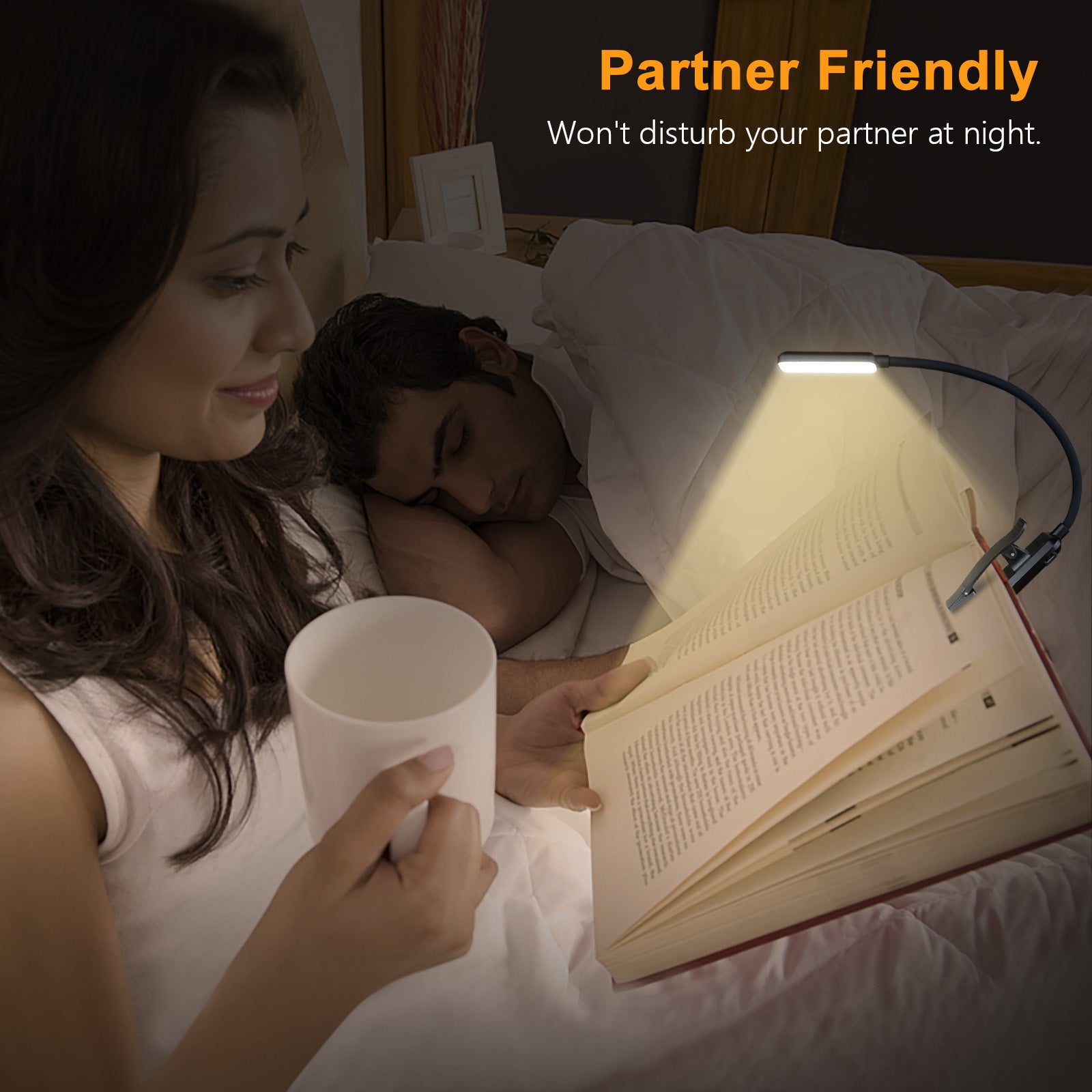 Gritin 9 LED Rechargeable Book Light for Reading in Bed