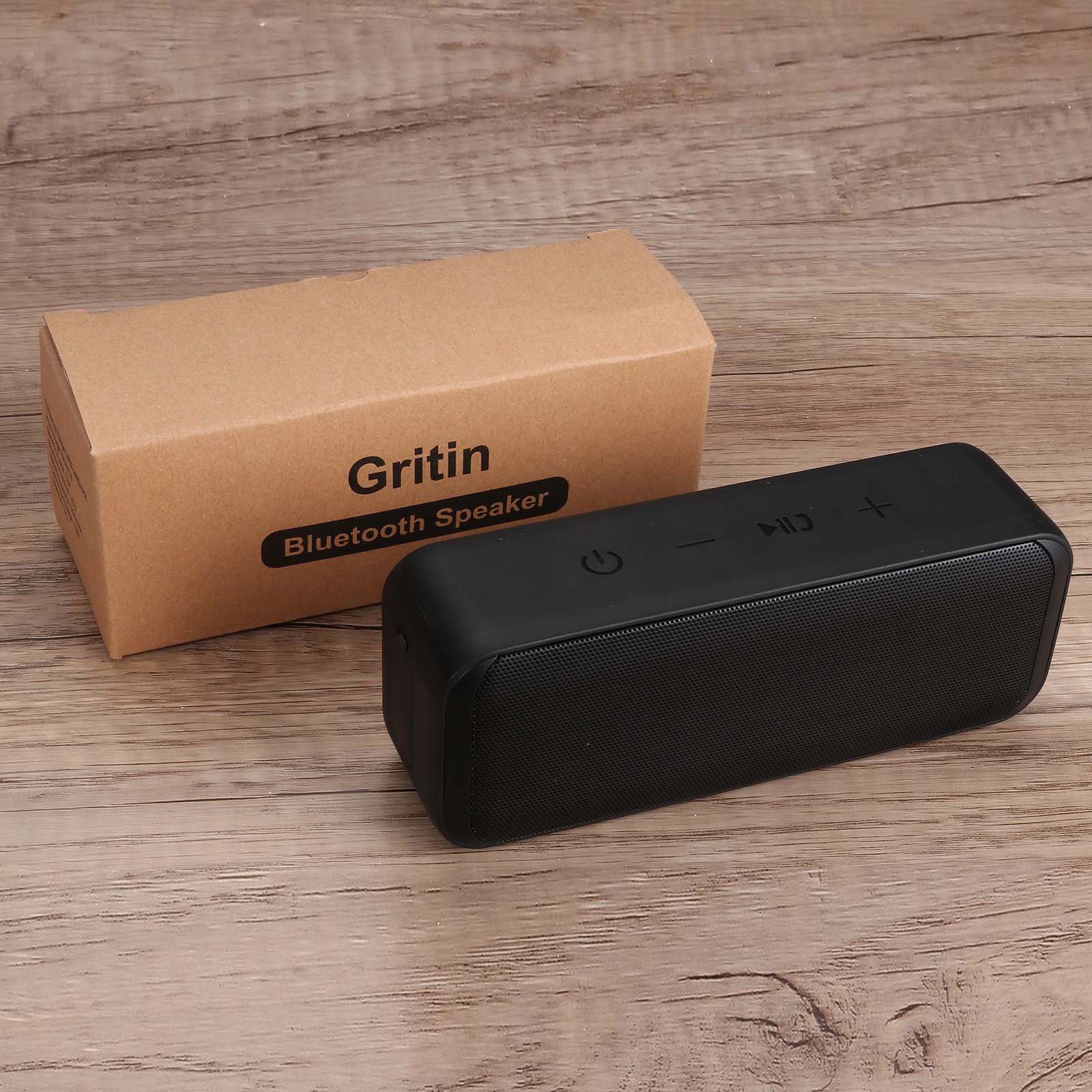 Gritin Wireless Bluetooth Speaker, Bluetooth 5.0 Speaker with 3D Stereo HiFi Bass, IPX7 Waterproof with Multi-functional Expanded Mode Play(TF card/USB stick/AUX) for Travel