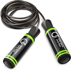 Skipping Rope, Gritin Soft Memory Foam Handle Speed Jump Rope