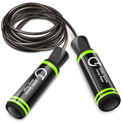 Skipping Rope, Gritin Soft Memory Foam Handle Speed Jump Rope