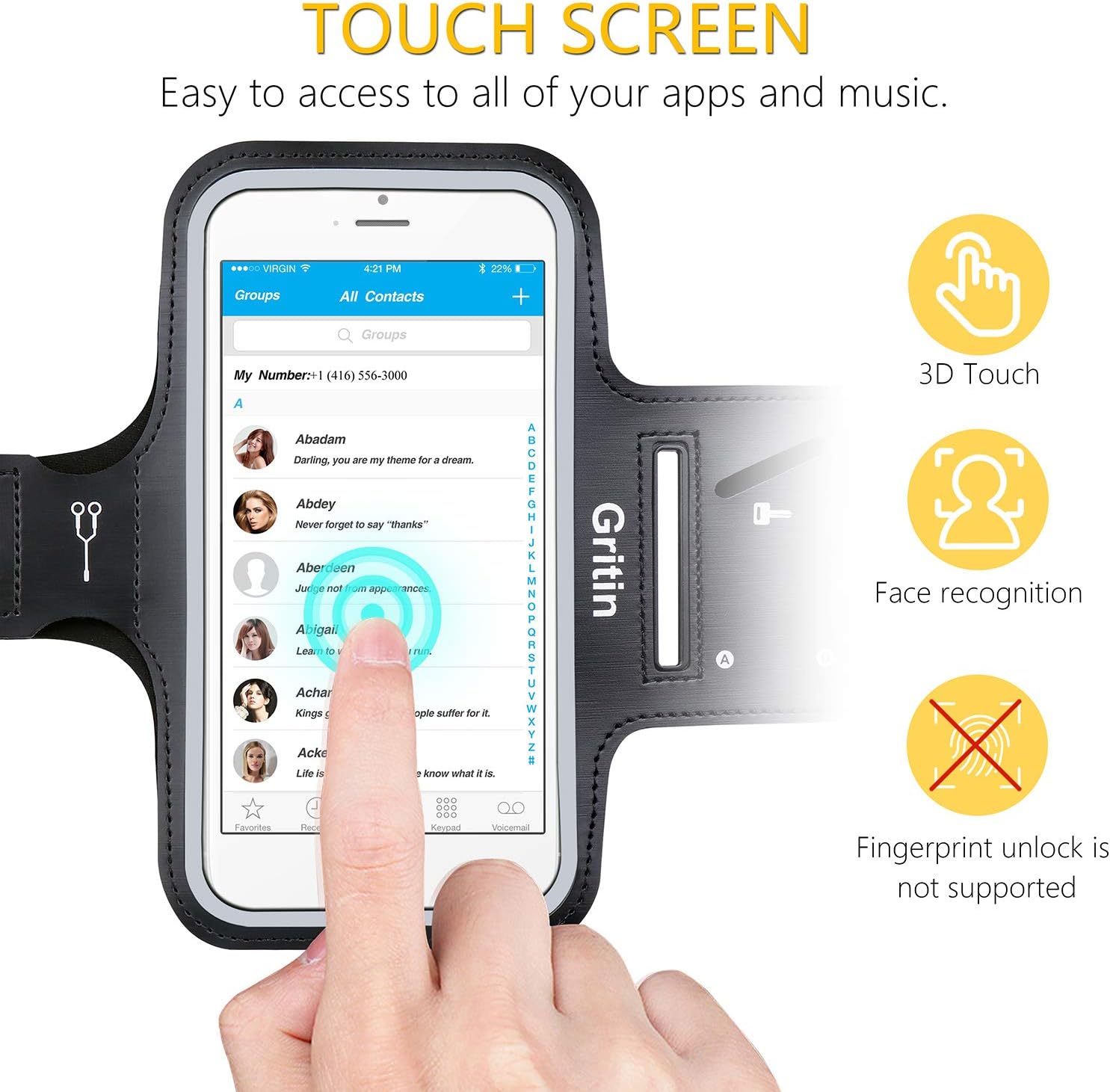Gritin Running Armband for Phone