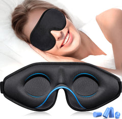 Masque de sommeil 3D Gritin Light-Blackout Design Eye Zero-Pression